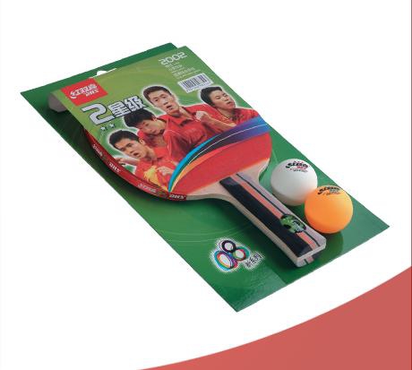 红双喜二星乒乓球拍