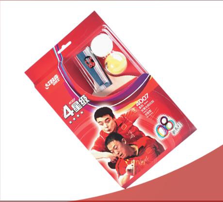 红双喜四星乒乓球拍