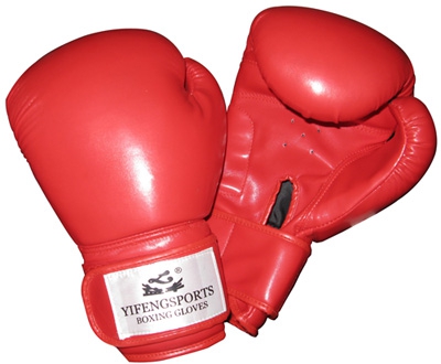益丰拳击手套9025红色