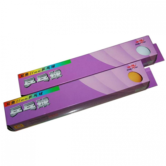 双鱼无星盒装乒乓球