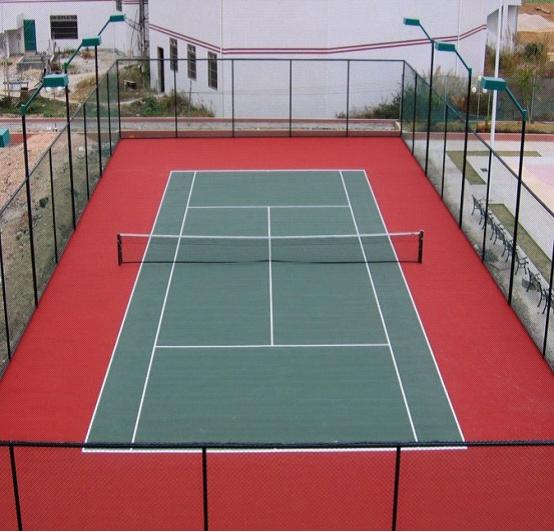 硅PU网球场