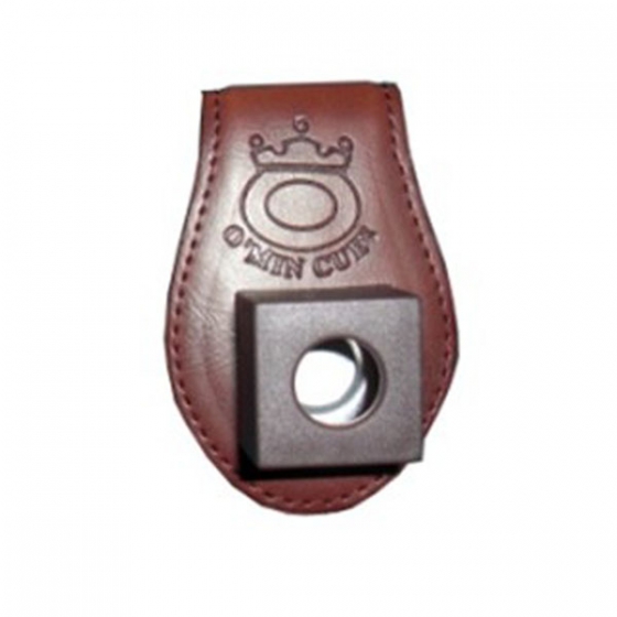 棕色真皮巧克夹