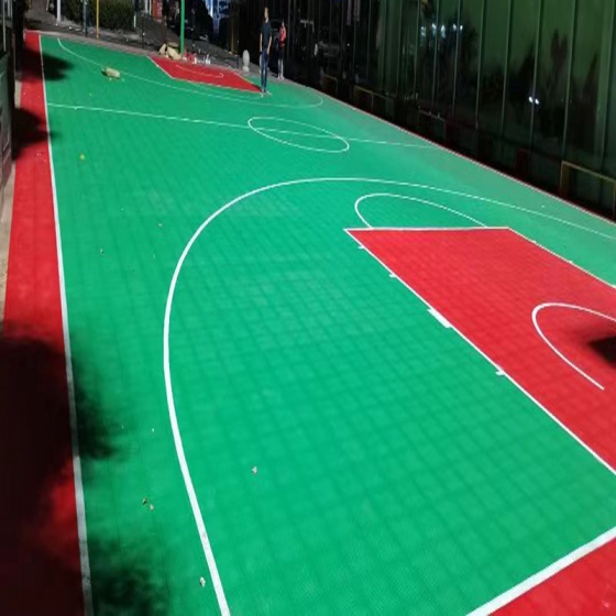 悬浮拼装地板篮球场